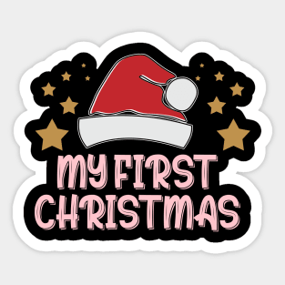 My First Christnas Sticker